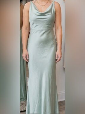 Selfie Leslie Mint Backless Dress